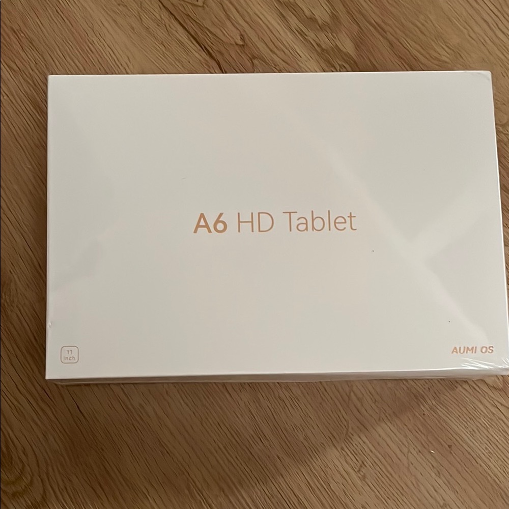 White A6 HD android Tablet with Minimalist Design Brand New NWT